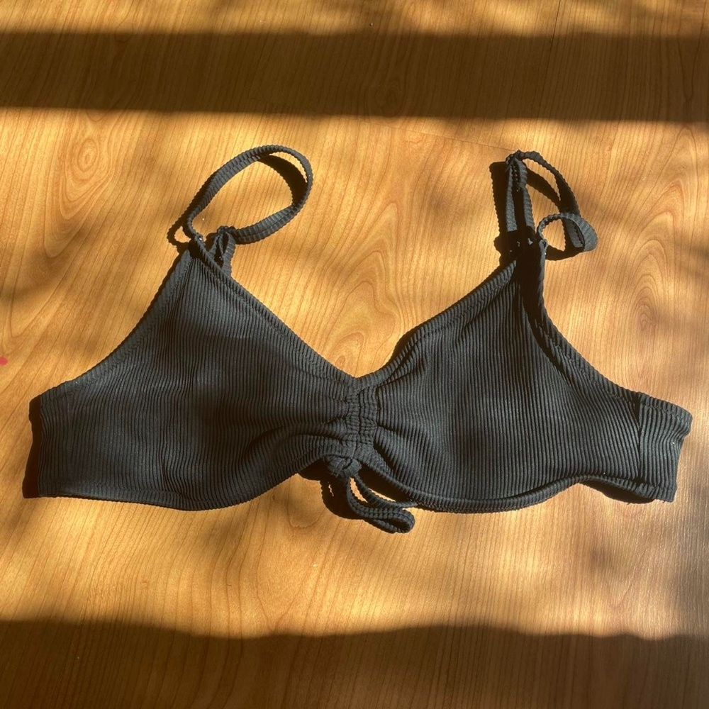 black aerie bikini top